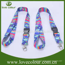 High quality promotional custom polyester printed business gift lanyards